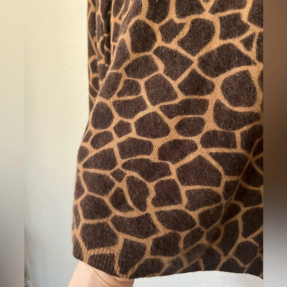 Vintage Causal Corner Giraffe Lambswool & Rabbit Fur Sweater Women Size S - Picture 4 of 13
